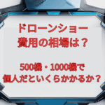 ドローンショー費用の相場は?500機・1000機で個人だといくらかかるか?