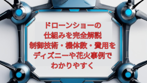 ドローンショーの仕組みを完全解説｜制御技術・機体数・費用をディズニーや花火事例でわかりやすく