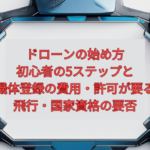 【2026年版】ドローンの始め方｜初心者の5ステップと機体登録の費用・許可が要る飛行・国家資格の要否