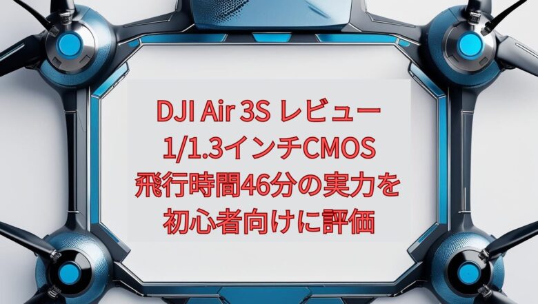 【2026年最新】DJI Air 3S レビュー|1/1.3インチCMOS・飛行時間46分の実力を初心者向けに評価