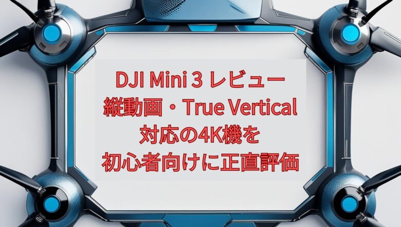 【2026年最新】DJI Mini 3 レビュー｜縦動画・True Vertical対応の4K機を初心者向けに正直評価