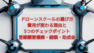 【2026年版】ドローンスクールの選び方｜費用が変わる理由と5つのチェックポイント（登録講習機関・総額・助成金）